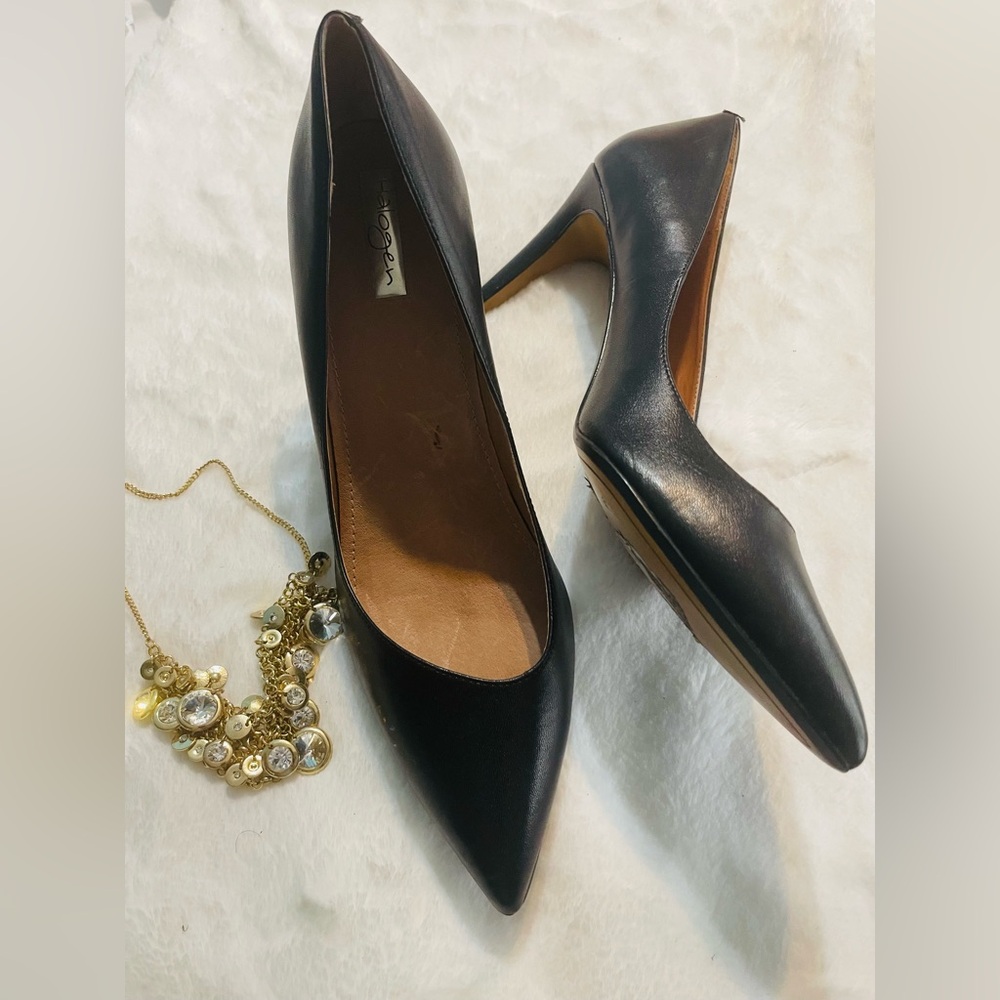 💎🤍💎Halogen Black Leather Heels - Picture 6 of 8